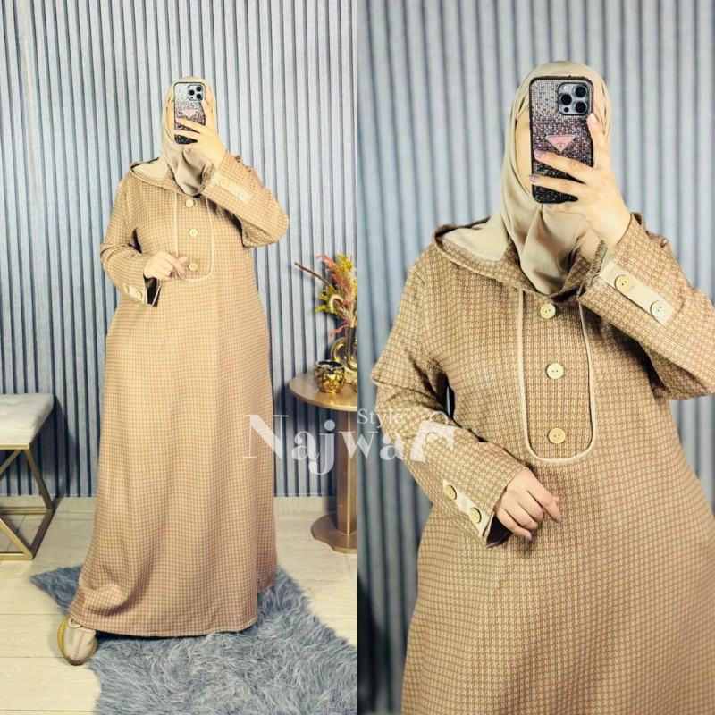 جلابة شتوية سخونة 2026 ​🌧️🩵​​سخونة وأنيقة (JB4)