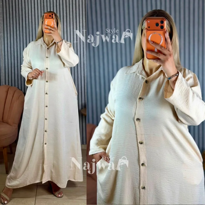 Robe Chemise صيفية  – راحة الصيف