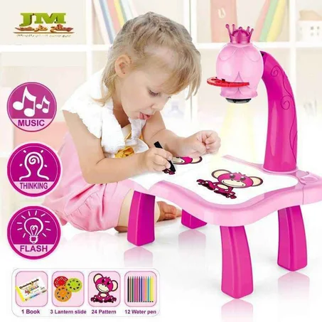 مكتب تعليم الرسم لاطفال مزود بجهاز عرض ذكي