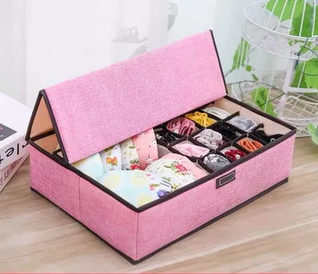 صندوق تخزين و منظم للجوارب و الملابس الداخلية