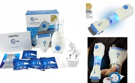 V COMB الجهاز المبتكر لإزالة القمل في المنزل