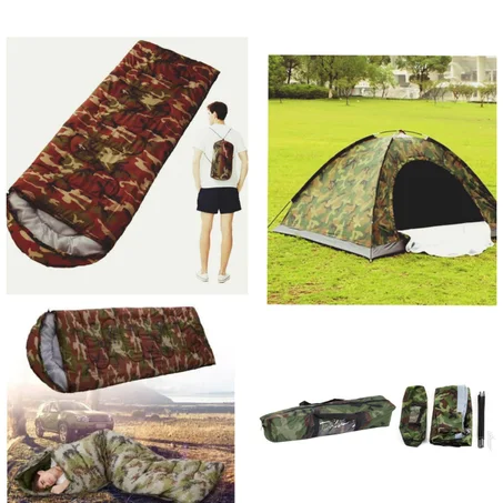 باك الخيمة العسكرية +كيس النوم للتخييم