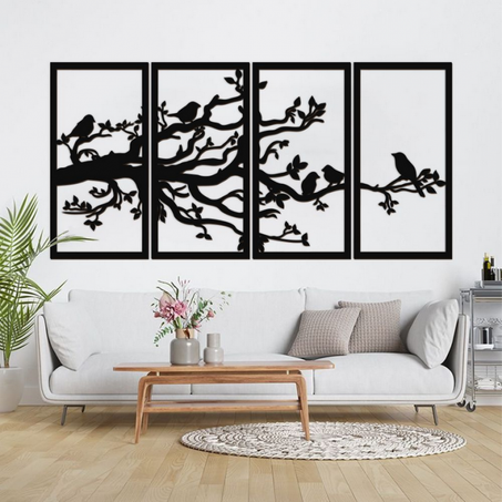 لوحات جدارية من أربع قطع