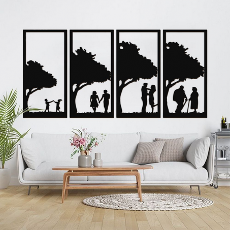 لوحة جدارية للحب الأبدي من الخشب