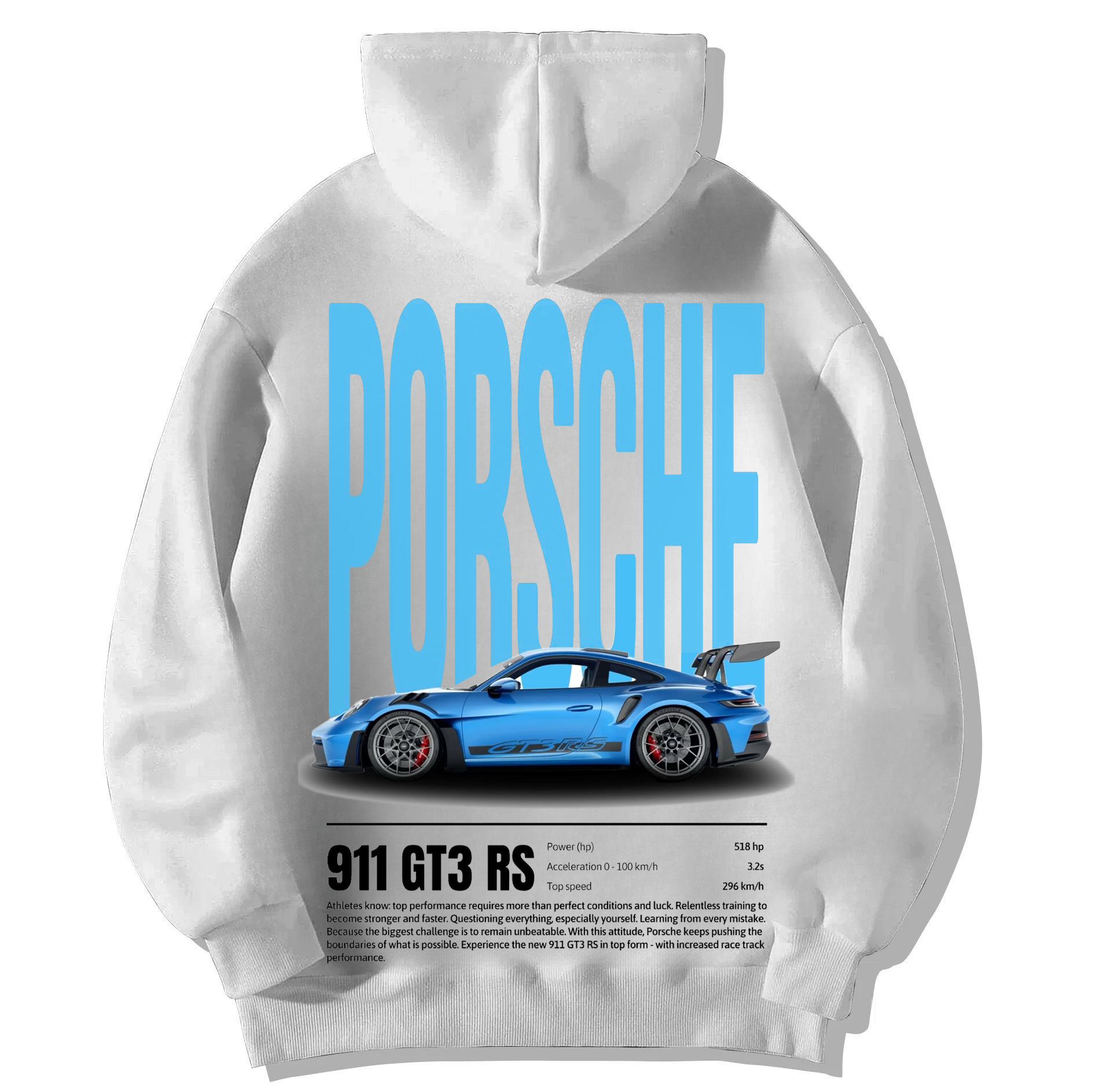Hoodie Porsche Blue