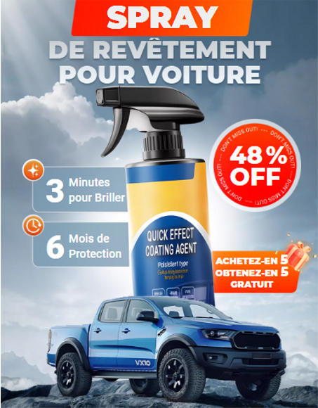 Spray de revêtement pour voiture pour la brillance et la protection