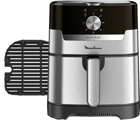مقلاة كهربائية صحية بدون زيت بخاصيتين القلي والشوي علامة Moulinex الفرنسية