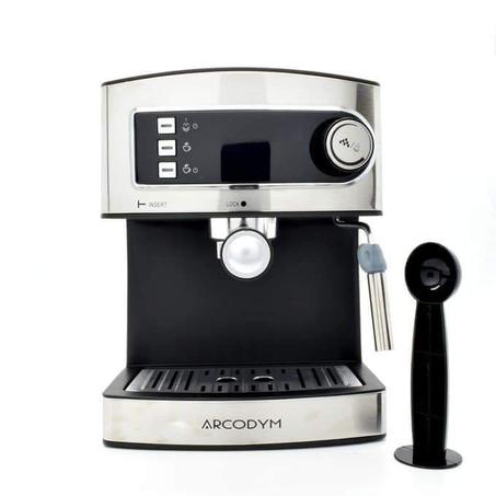 ماكينة تحضير القهوة الكهربائية بكوب مزدوج ARCODYM Cafetière Expresso Double Tasse Electrique INOX