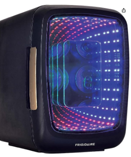 ثلاجة مشروبات صغيرة مضيئة للألعاب من فريجيدير EFMIS179، ستيلث