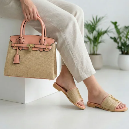 حقيبة مع صندال 10 أشكال