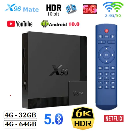 اندوريد تى فى بوكس x96Pro + عام اشتراك