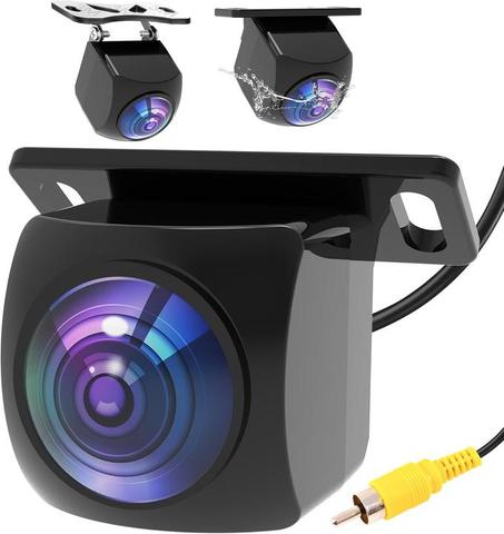 AHD 1080P - Cámara de respaldo para automóvil, gran angular de 170 grados, placa de matrícula inversa IP69K, cámara impermeable IP69K, cámara de visión nocturna clara para automóvil, vehículo