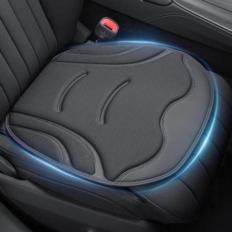 HOLDCY 2 cojines para asiento de automóvil, comodidad ergonómica, material transpirable y ajuste universal, parte inferior antideslizante para un ajuste seguro, ideal para automóviles, sillas