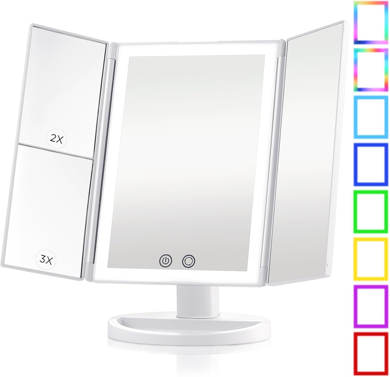 Wireless Foldable Makeup Mirror