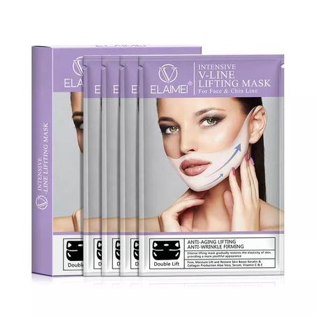 قناع الوجه V لشدّ الذقن والوجه – ودّعي الترهلات واحصلي على وجه أنحف ومشدود في دقائق!