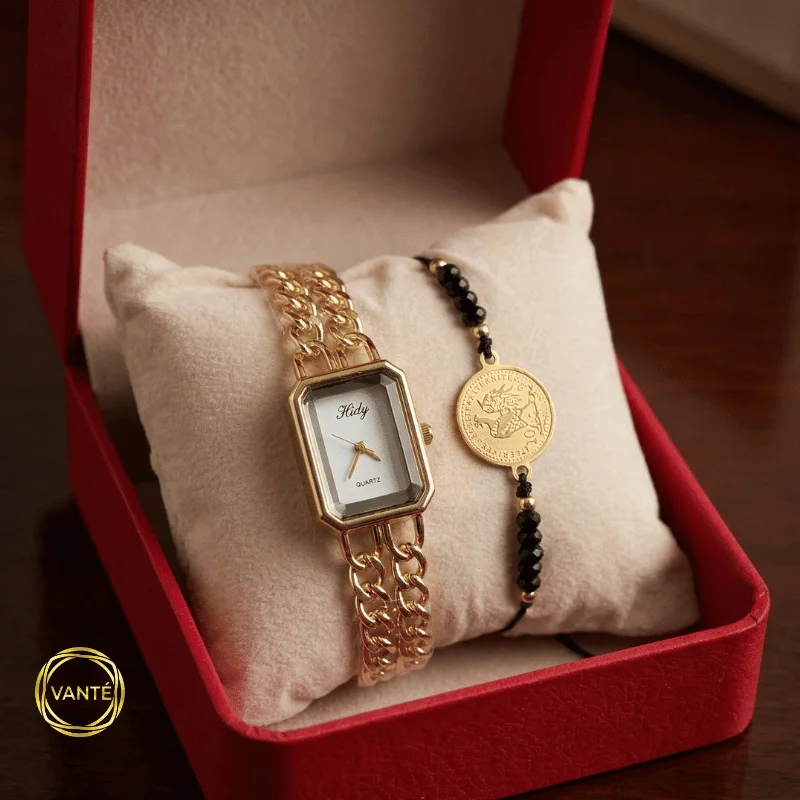 Vanté Luxury Gift Set (Watch, Bracelet & Necklace)