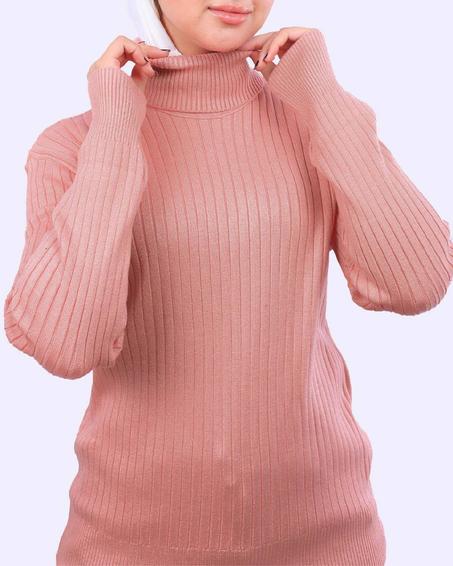 high-neck pullover