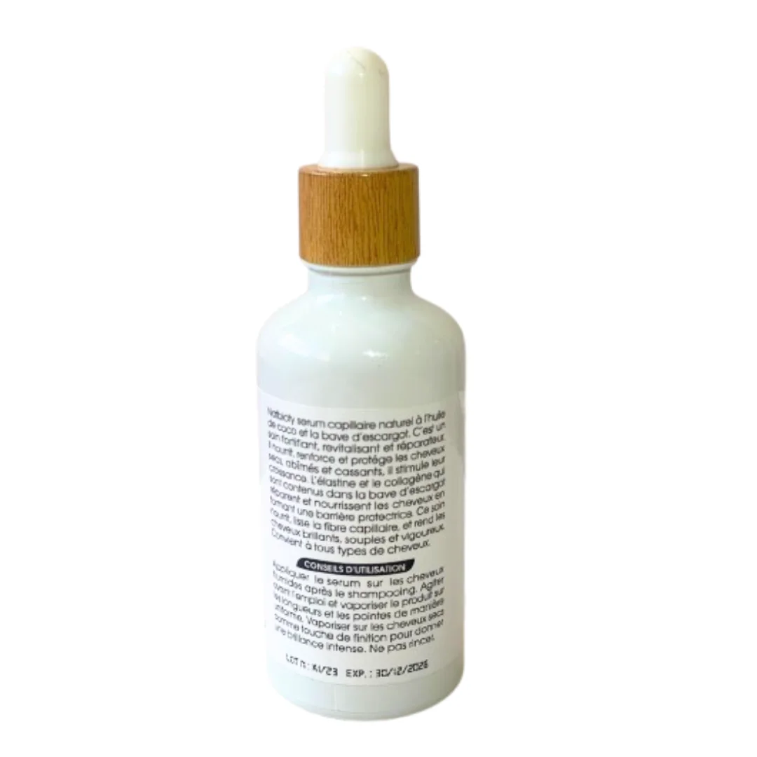 💇♀️✨ Sérum Capillaire نعمة – Soin Réparateur à l’Huile de Coco & Bave d’Escargot Bio ✨💇♀️