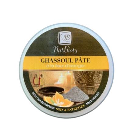 🌿 Ghassoul Pâte à la Fleur d’Oranger 🌿