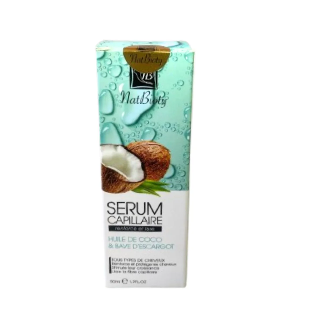 💇♀️✨ Sérum Capillaire نعمة – Soin Réparateur à l’Huile de Coco & Bave d’Escargot Bio ✨💇♀️
