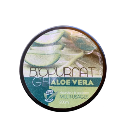 🍃  BiopurNat – Gel à l’Aloe Vera Réparateur & Apaisant (Multi-Usage) 200ml 🍃