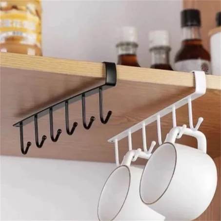 طقم حامل أكواب وأدوات مائدة معدني (قطعتان) - رتّب خزانتك