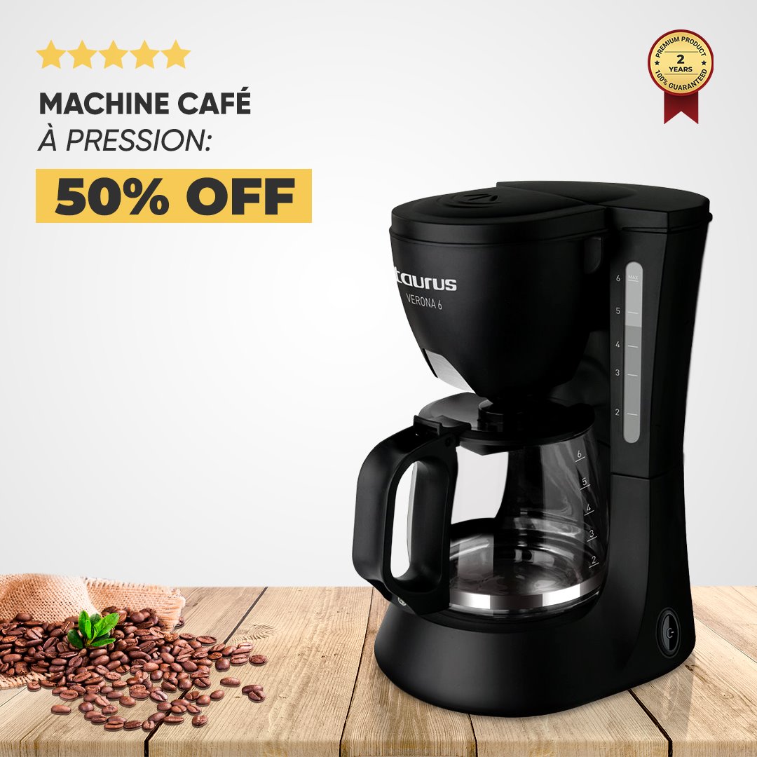 الماكينة الالمانية لصنع القهوة المنزلية الطازجة CAFETIÈRE CLASSIQUE TAURUS
