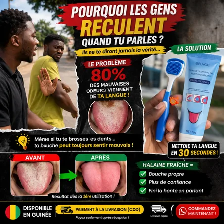 Kit Anti-Mauvaise Haleine – Gratteur de Langue + Gel Purifiant