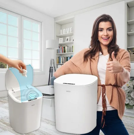 سلة المهملات الذكية Smart trash can