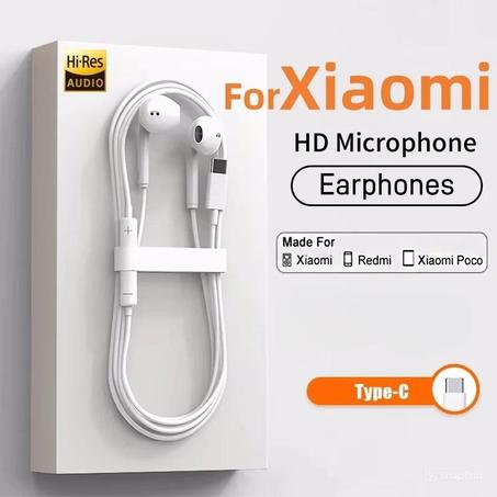 Auriculares originales Tipo C para Xiaomi Redmi Samsung Huawei, Auriculares con cable 3,5mm