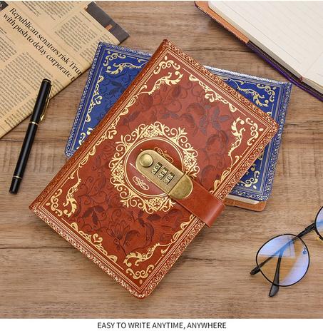 Cuaderno con Contraseña Digital, Diario con Cerradura A5