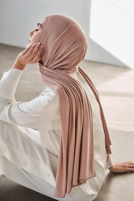 Jersey Hijab Light Mink