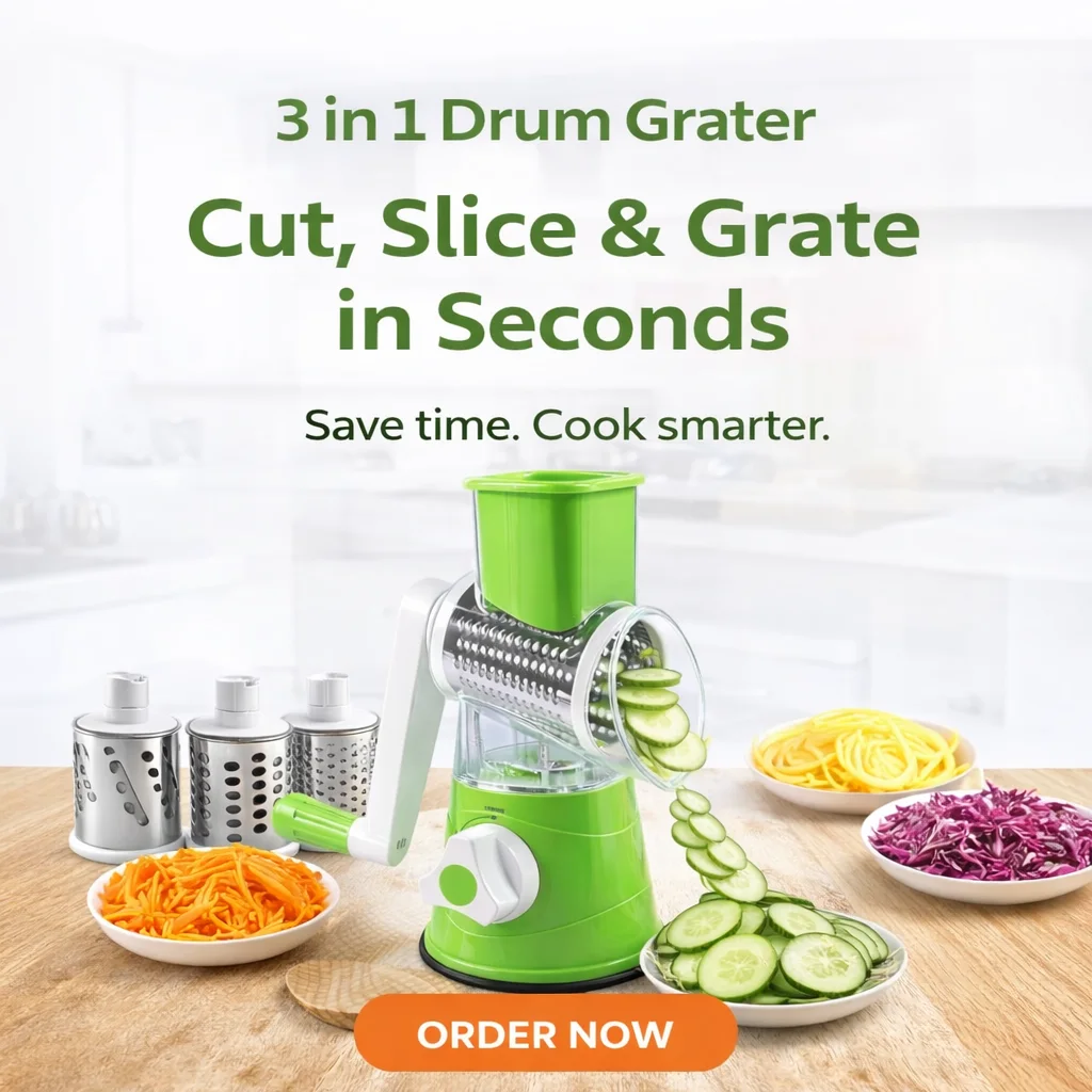 3 in 1 Drum Grater
