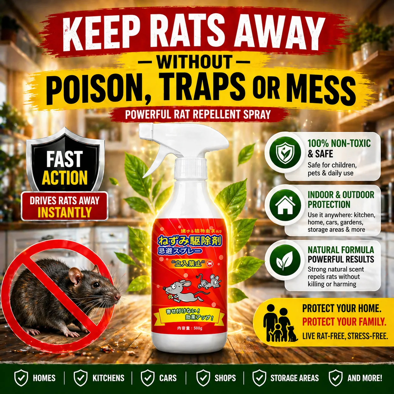 Anti rat spray