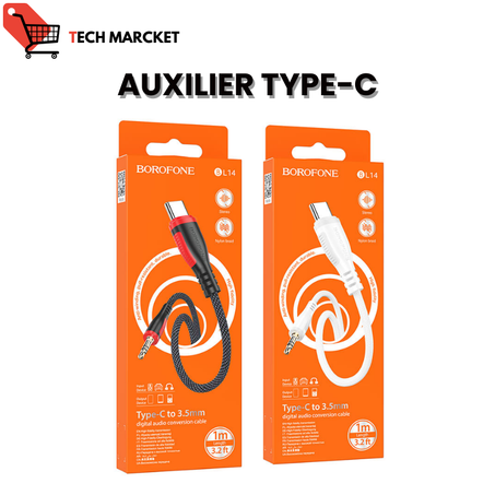Cable Borofone Auxilier Type-C