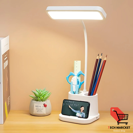 مصباح مكتبي ذكي LED قابل للشحن ،يعمل بالمس .
