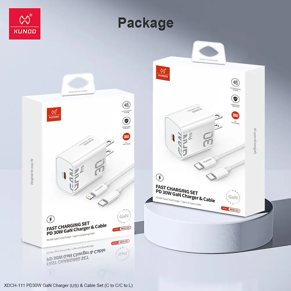 XUNDD XDCH-111 PD30W GaN Charger+Cable