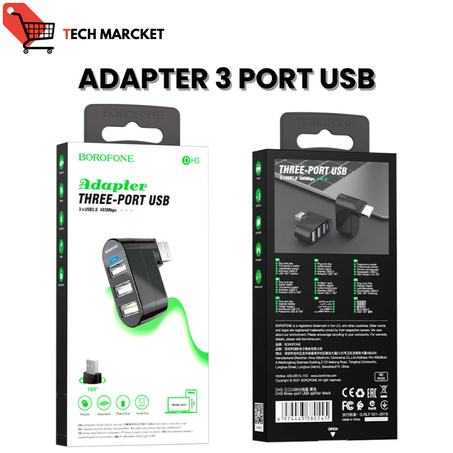 BOROFONE DH3 USB Splitter