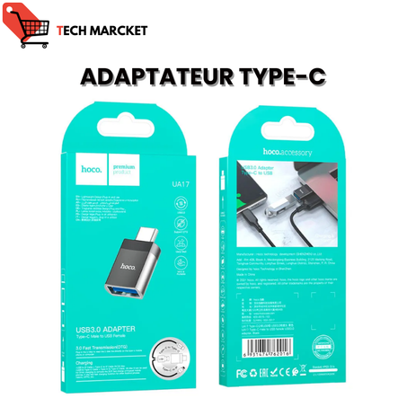 Adaptateur Type-C mâle vers USB femelle « UA17 »