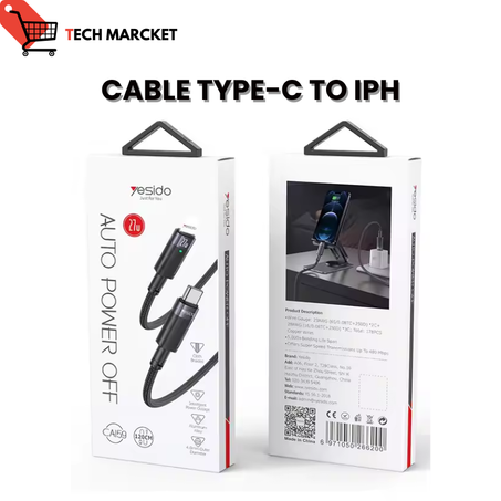 Cable Yesido Type-C Type-C 27W