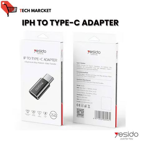 Yesido Adapter Lightning To Type-C
