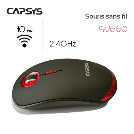 Souris sans-fil Capsys W660 2.4GHz