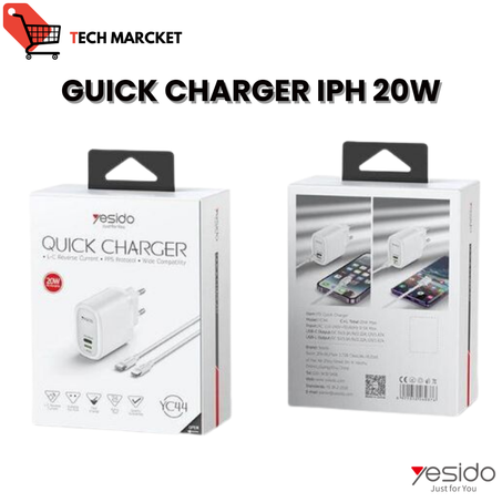 Yesido Quick Charger Type-C To Lightnig 20W