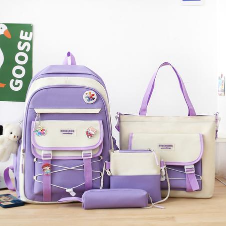 Ensemble de sacs d’école Kawai pour adolescents 4Pcs GUORANCHAO