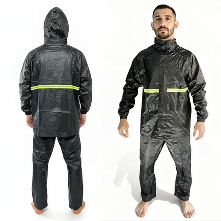Ensemble De Pluie Imperméable Veste Et Pantalon pour une protection optimale V1 – بدلة مقاومة للماء