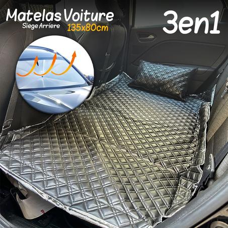 Matelas de Voiture Pliable avec Pare Soleil UV 3en1 – أريكة مقعد خلفي وعاكس أشعة الشمس 3في1