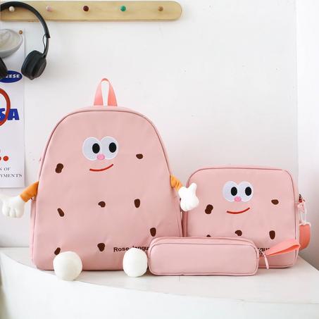 Ensemble de sacs d’école Kawai pour adolescents 3Pcs Language