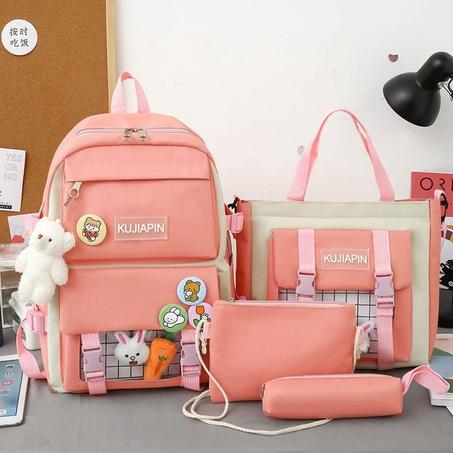 Ensemble de sacs d’école Kawai pour adolescents 4Pcs HAOLIDA