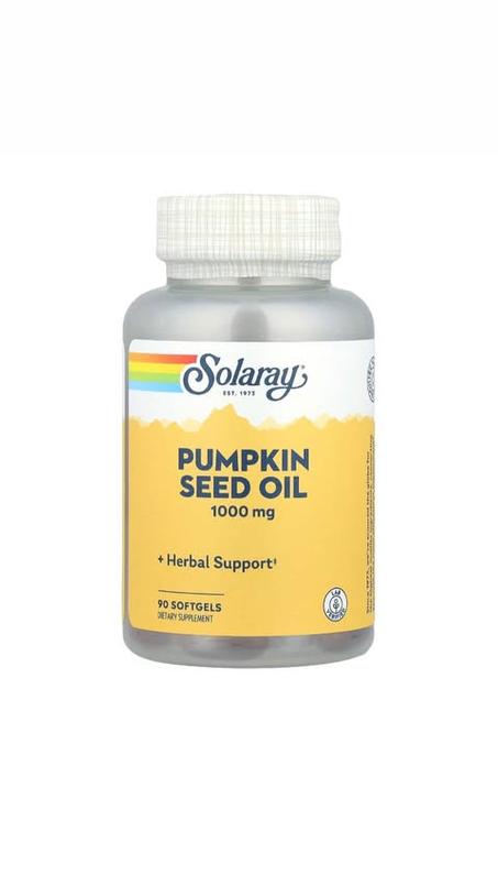 Solaray Pumpkin Seed Oil -- 1000 mg - 90 Softgels