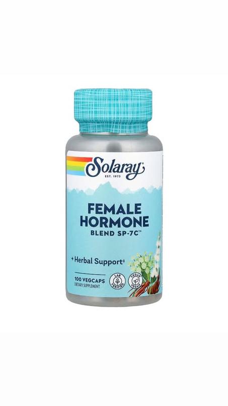 Solaray, Mélange d'hormones féminines SP-7C, 100 capusles végétales